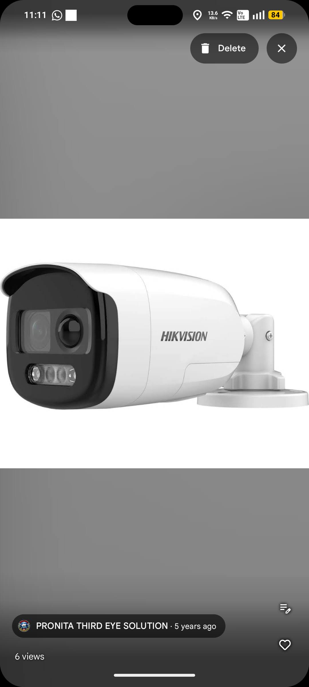 Hikvision ColorVu Full Color Outdoor Bullet Security Camera Patna